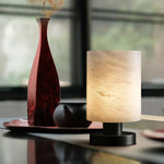 Minimalist Cylindrical Alabaster Table Lamp — image 9