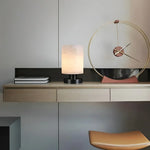Minimalist Cylindrical Alabaster Table Lamp — image 3