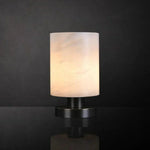 Minimalist Cylindrical Alabaster Table Lamp — image 15