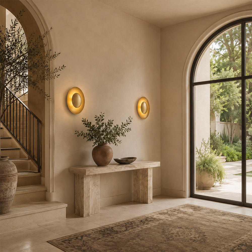 Orvyn Oval Orb Metal Wall Sconce