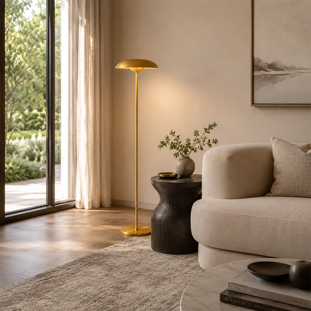 Orvyn Disc Metal Floor Lamp