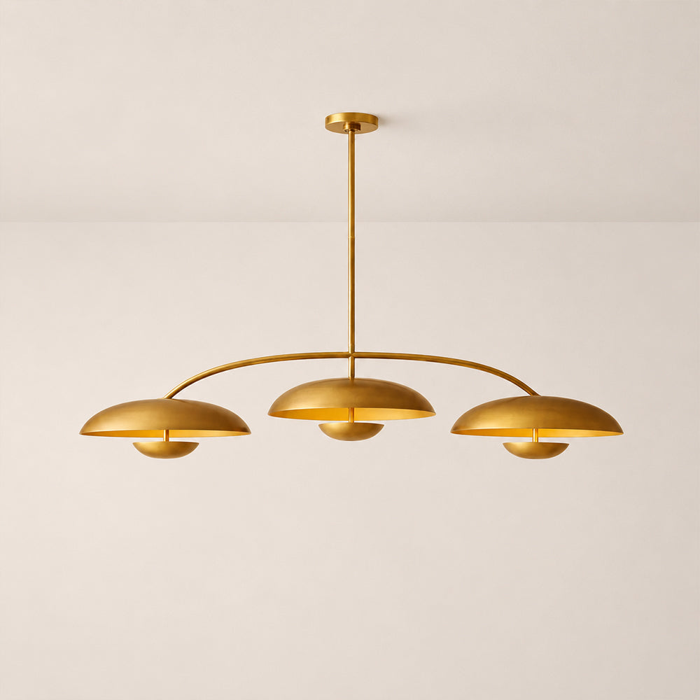 Orvyn 3-Disc Linear Metal Chandelier