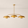 Orvyn 3-Disc Linear Metal Chandelier