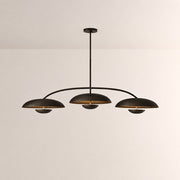 Orvyn 3-Disc Linear Metal Chandelier