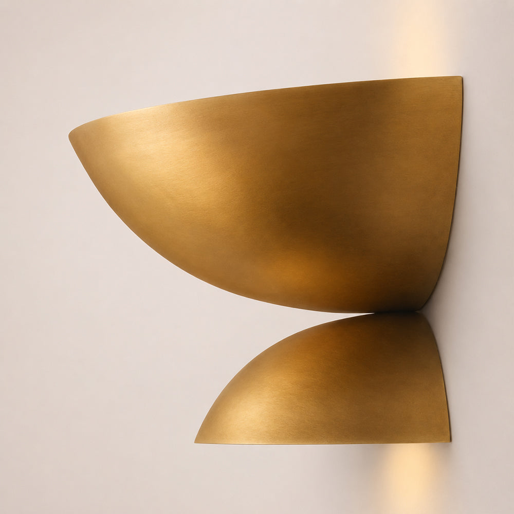 Orvyn Double Bowl Metal Wall Sconce