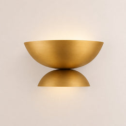 Orvyn Double Bowl Metal Wall Sconce