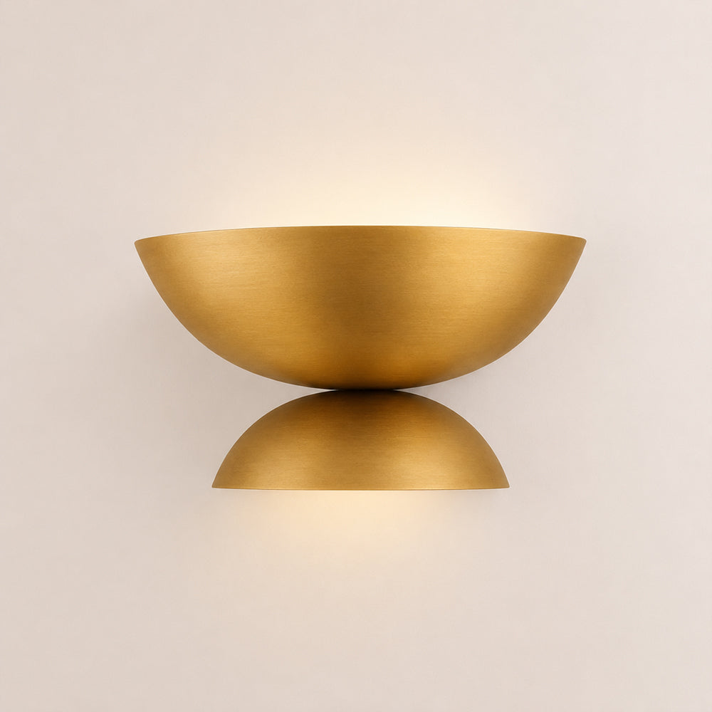 Orvyn Double Bowl Metal Wall Sconce