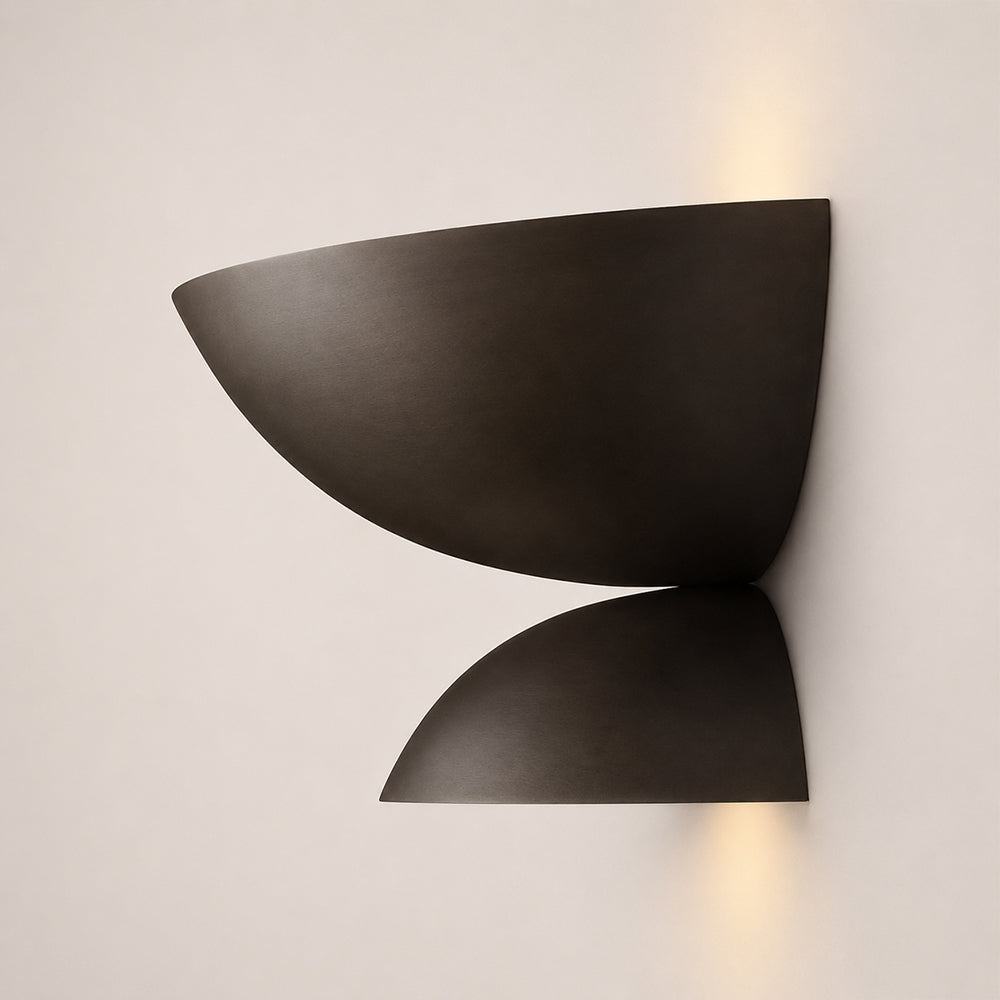 Orvyn Double Bowl Metal Wall Sconce