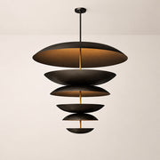 Orvyn Multi-Tier Vertical Disc Chandelier