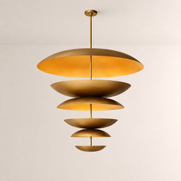Orvyn Multi-Tier Vertical Disc Chandelier