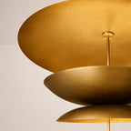 Orvyn Multi-Tier Vertical Disc Chandelier