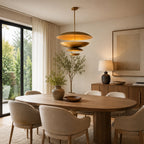 Orvyn 2-Tier Vertical Disc Chandelier