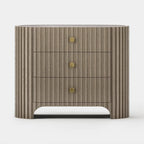 Rhea Solid Oak Nightstand For Bedroom
