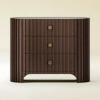 Rhea Solid Oak Nightstand For Bedroom