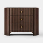 Rhea Solid Oak Nightstand For Bedroom