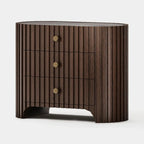 Rhea Solid Oak Nightstand For Bedroom