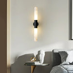 Cylindrical Alabaster Slim Wall Lamp