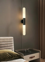 Cylindrical Alabaster Slim Wall Lamp