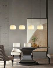 Cylindrical Alabaster Pendant Light — image 7