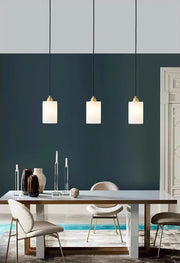 Cylindrical Alabaster Pendant Light — image 11