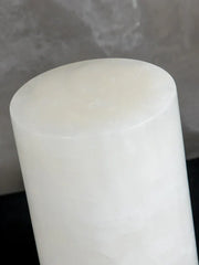 Cylindrical Totem Alabaster Table Lamp