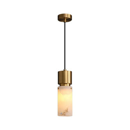Cylindrical Alabaster Pendant lamp — image 1