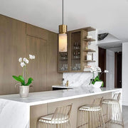 Cylindrical Alabaster Pendant lamp — image 5
