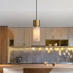 Cylindrical Alabaster Pendant lamp — image 4