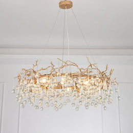 Avril Round Small Water Drop Chandelier
