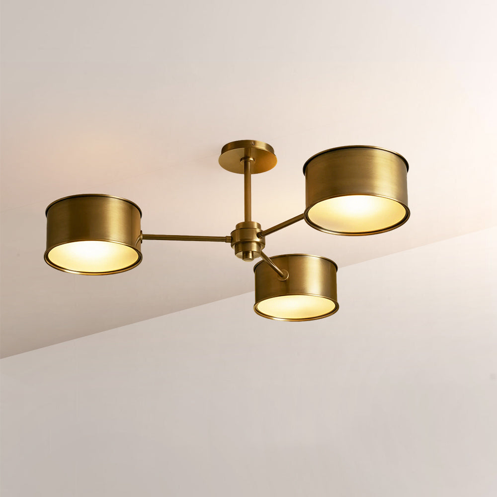 Daphna 3-Light Metal Semi-Flush Mount