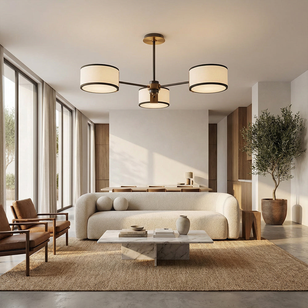 Daphna 3-Light Semi-Flush Mount