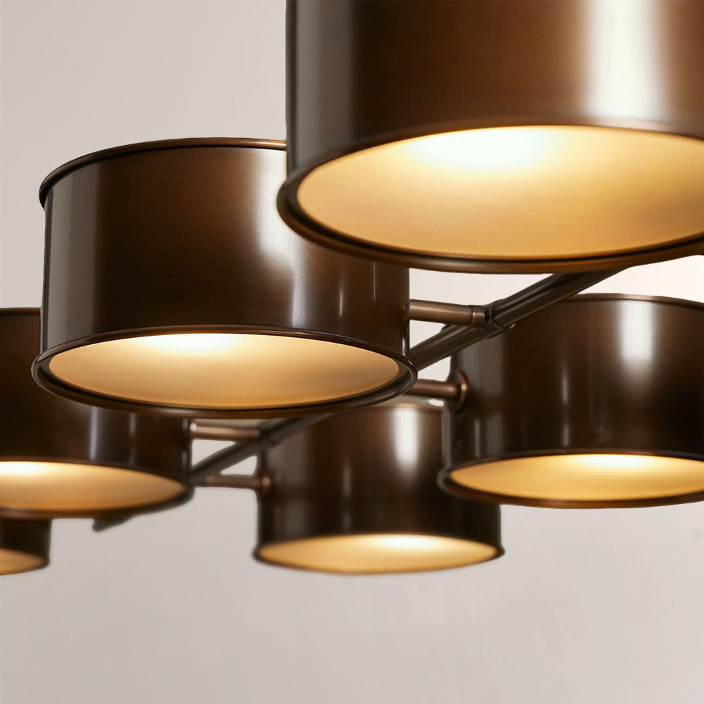 Daphna Linear Metal Drum Chandelier