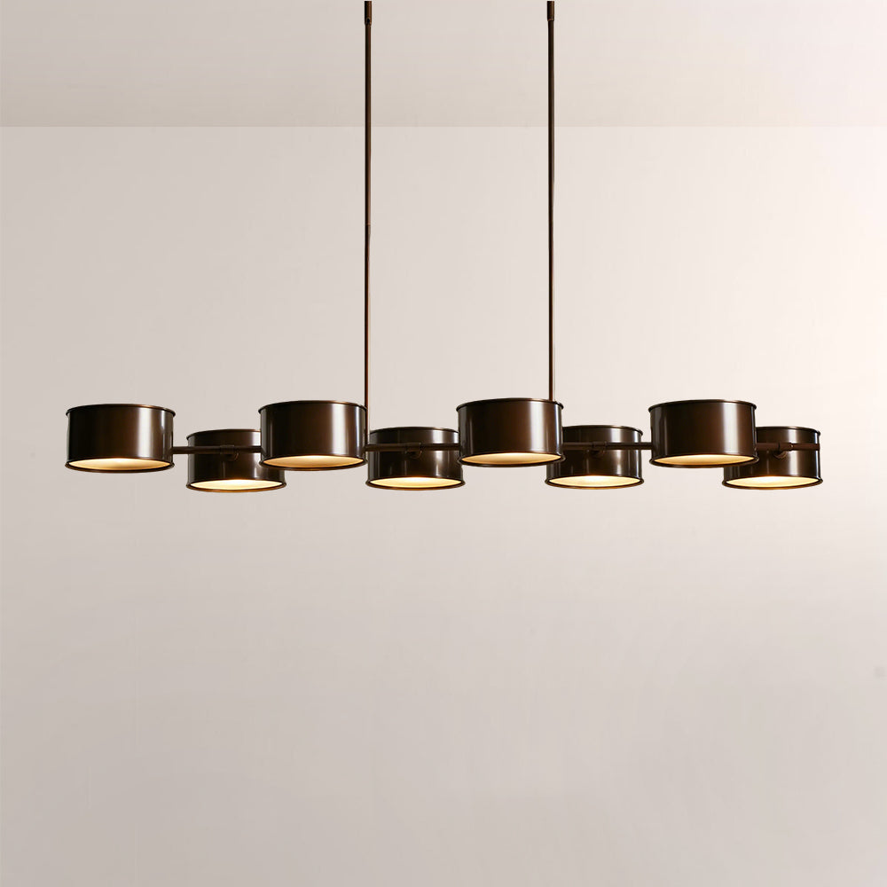 Daphna Linear Metal Drum Chandelier