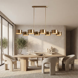 Daphna Linear Metal Drum Chandelier