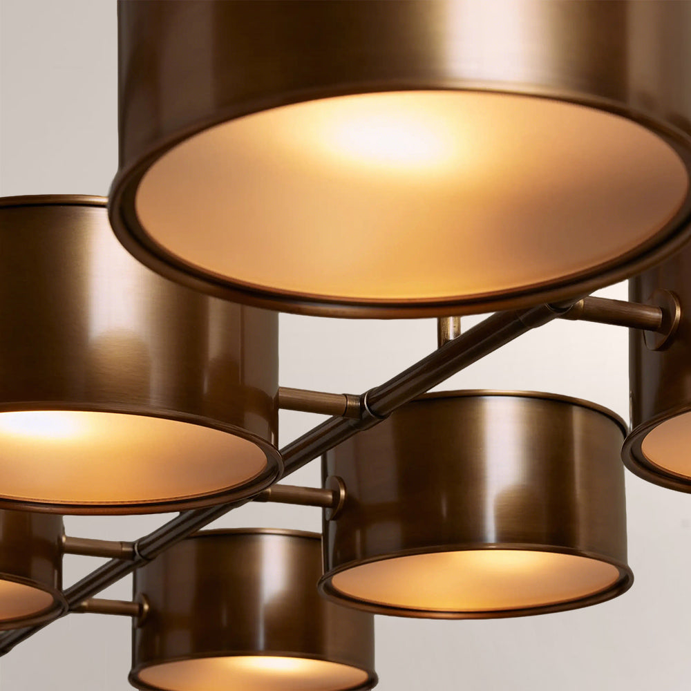 Daphna Linear Metal Drum Chandelier