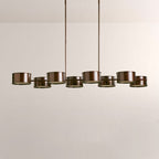 Daphna Linear Metal Drum Chandelier