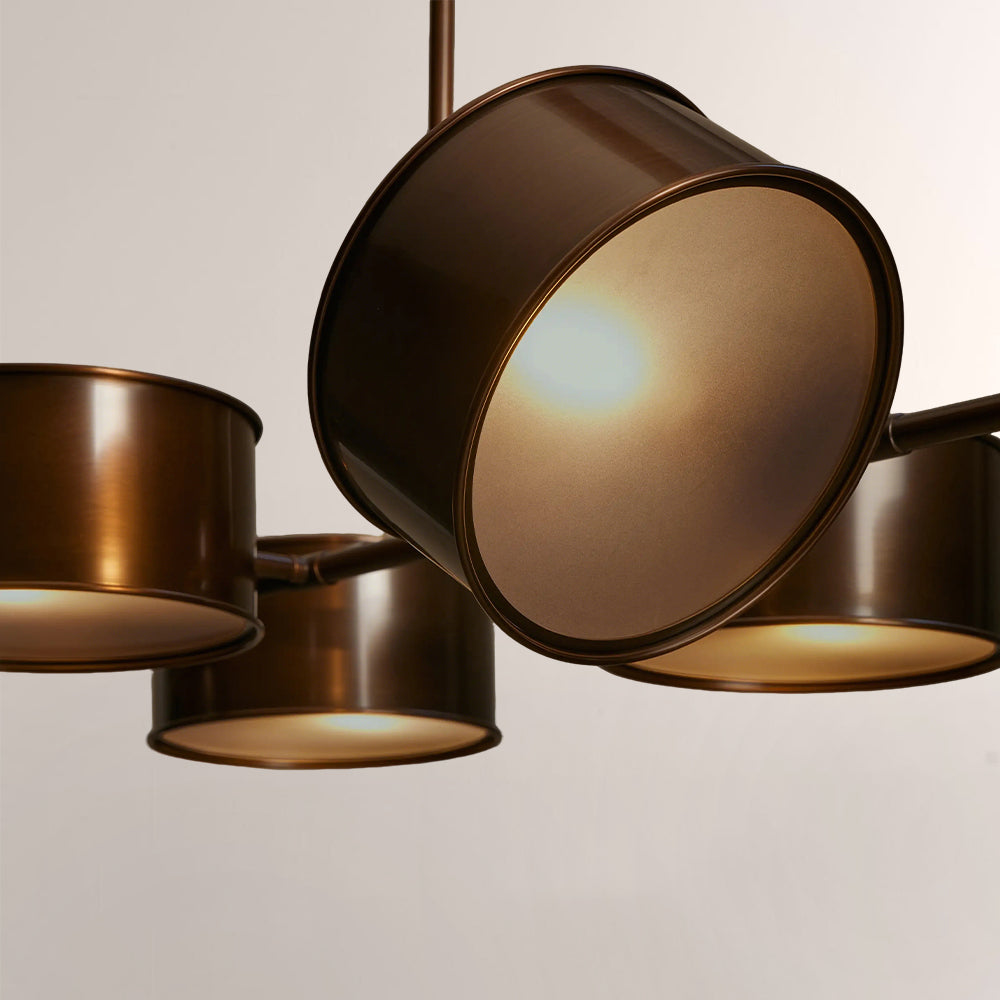 Daphna Linear Metal Drum Chandelier