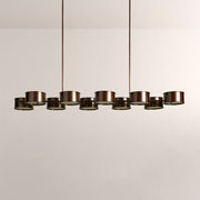 Daphna Linear Metal Drum Chandelier