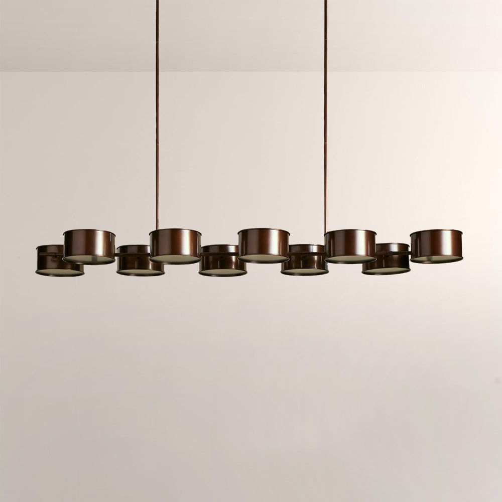Daphna Linear Metal Drum Chandelier