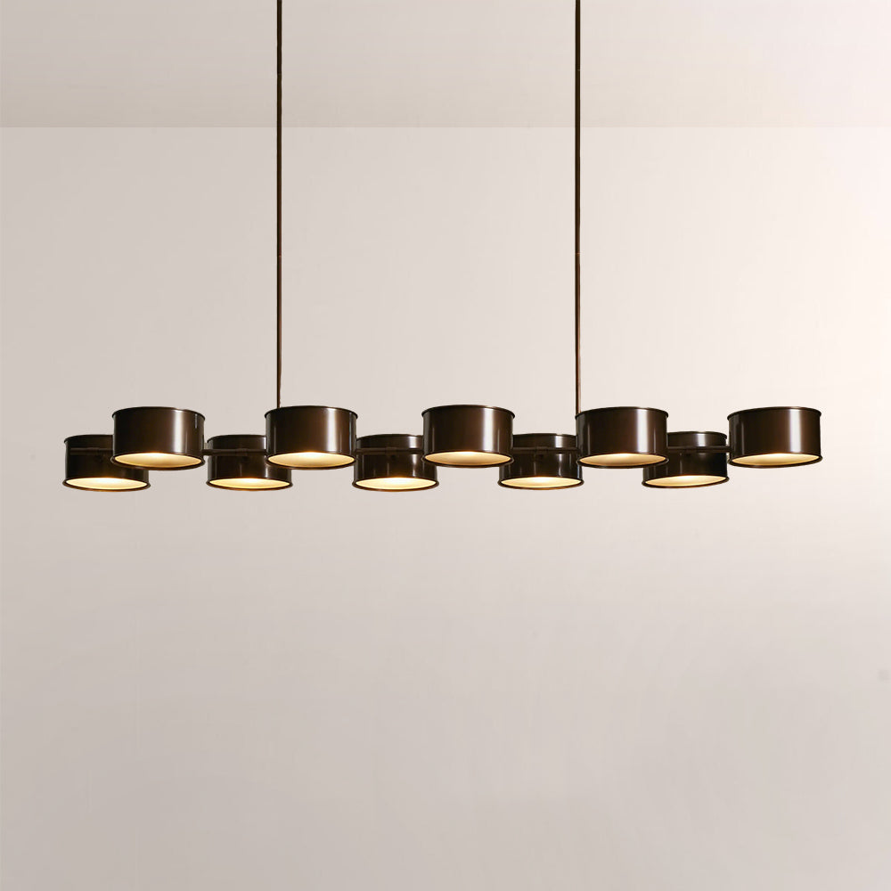 Daphna Linear Metal Drum Chandelier