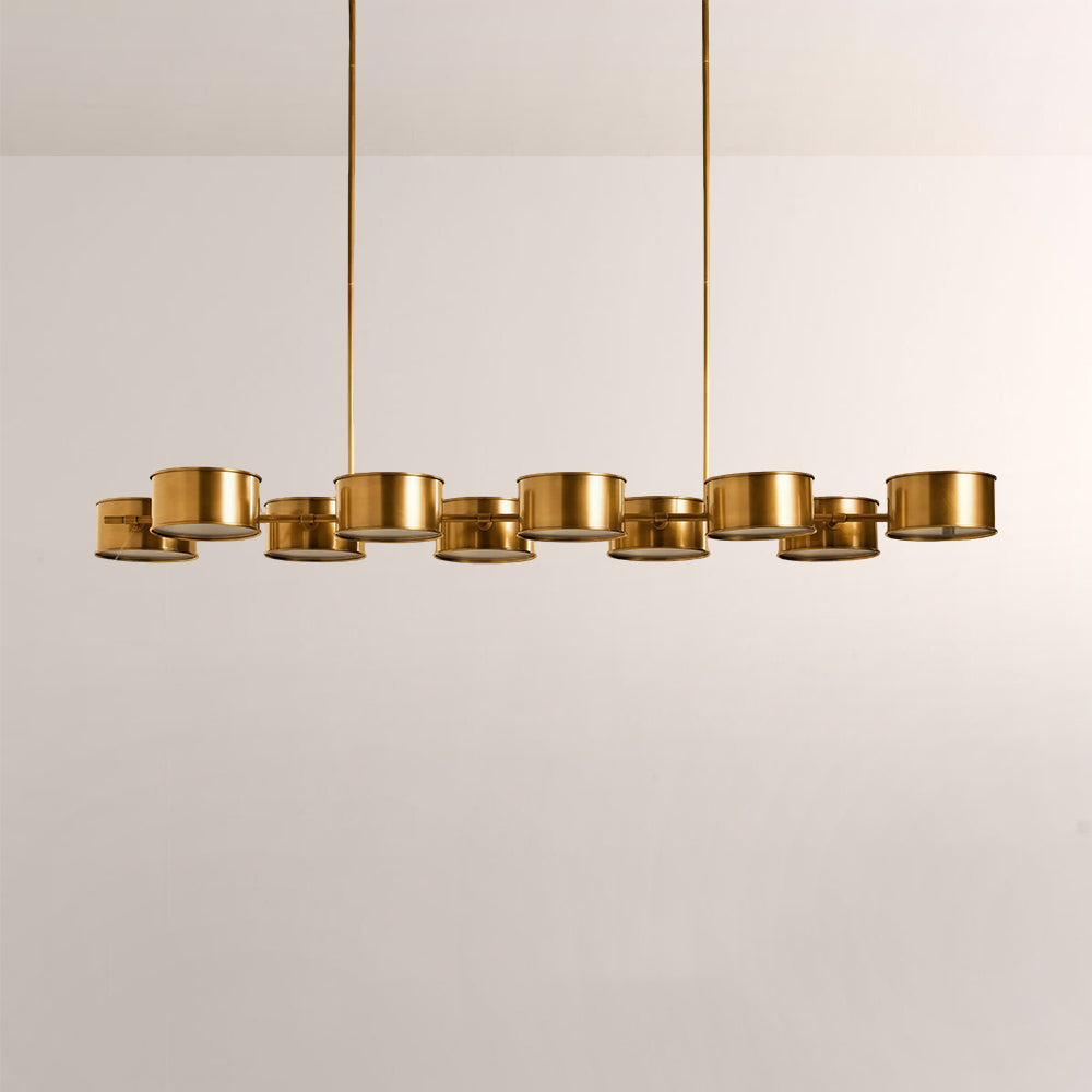 Daphna Linear Metal Drum Chandelier