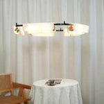 Delia Rectangular Alabaster Chandelier — image 5