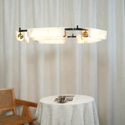 Delia Rectangular Alabaster Chandelier — image 5