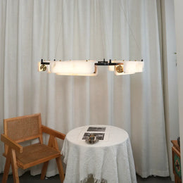 Delia Rectangular Alabaster Chandelier — image 2