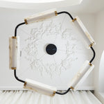 Delia Rectangular Alabaster Chandelier — image 20