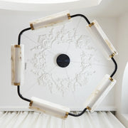 Delia Rectangular Alabaster Chandelier — image 20