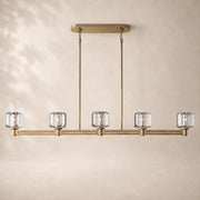Delmare Glass Linear Chandelier 54