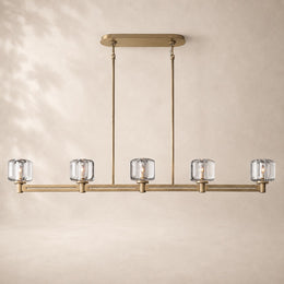 Delmare Glass Linear Chandelier 54