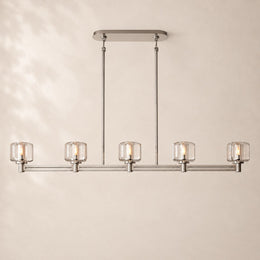 Delmare Glass Linear Chandelier 54