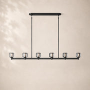 Delmare Glass Linear Chandelier 72